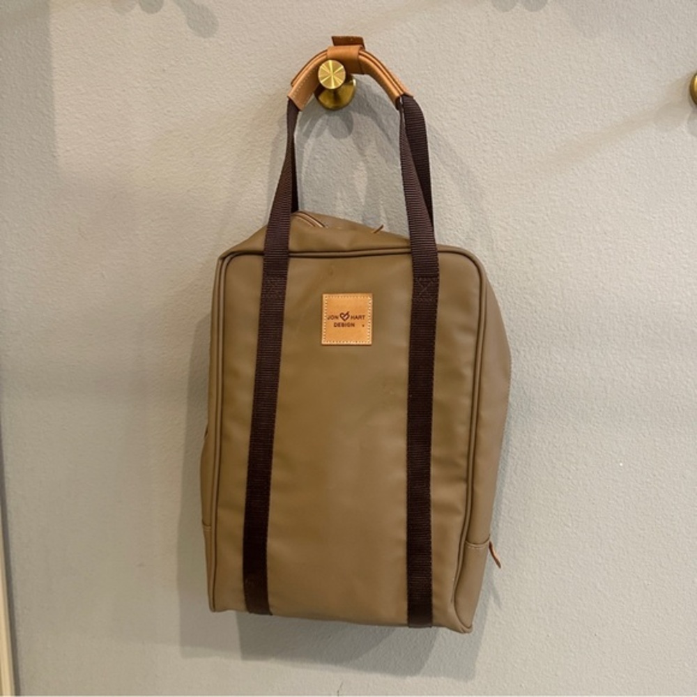 Jon Hart | Khaki Insulated Tote w/ Sherpa Bottle Sleeves champagne tote wine bag